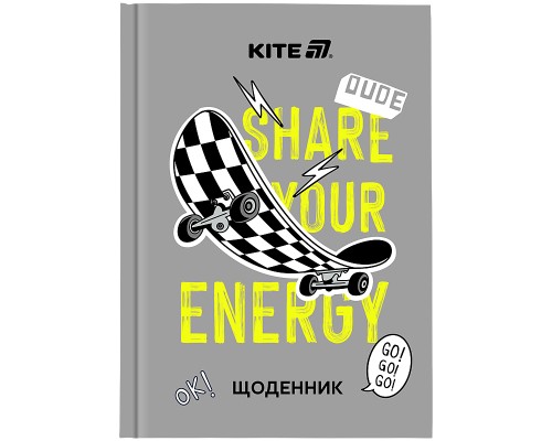 Щоденник шкільний Kite Energy, тверда обкладинка (K25-262-5)