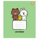 Зошит Yes Line Friends Stylish А5 12 аркушів клітинка (767645)