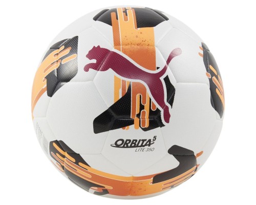 М'яч футбольний Puma Orbita 5 Fusion Lite 350 084332-01 білий, помаранчевий 5 (4067981499984)
