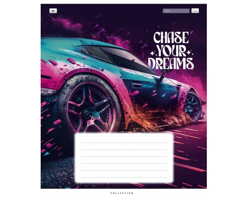Зошит Школярик Chase your dreams 18 аркушів клітинка (018-3510K)