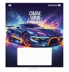 Зошит Школярик Chase your dreams 18 аркушів клітинка (018-3510K)