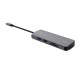 Концентратор Trust USB-C 8-in1 1xUSB-А 3.2/USB-A 2.0/2xUSB-С/HDMI/Ehernet/SD/microSD aluminium 0.15m grey (25672_TRUST)