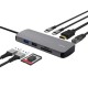 Концентратор Trust USB-C 8-in1 1xUSB-А 3.2/USB-A 2.0/2xUSB-С/HDMI/Ehernet/SD/microSD aluminium 0.15m grey (25672_TRUST)