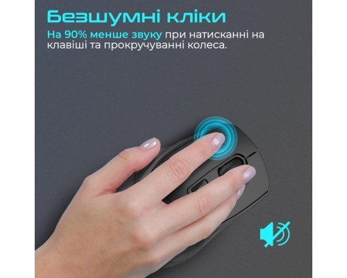 Мишка Promate Samit Wireless Black (samit.black)