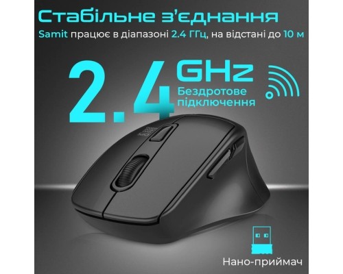 Мишка Promate Samit Wireless Black (samit.black)