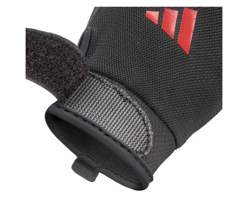 Рукавички для фітнесу Adidas Essential Training Gloves ADGB-15000RD чорний, червоний XS (885652027755)