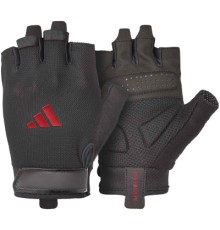 Рукавички для фітнесу Adidas Essential Training Gloves ADGB-15000RD чорний, червоний XS (885652027755)