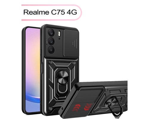 Чохол до мобільного телефона BeCover Military Realme C75 4G Black (713539)