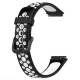 Ремінець до фітнес браслета BeCover Vents Style для Huawei Band 7/Honor Band 7 Black-White (709439)