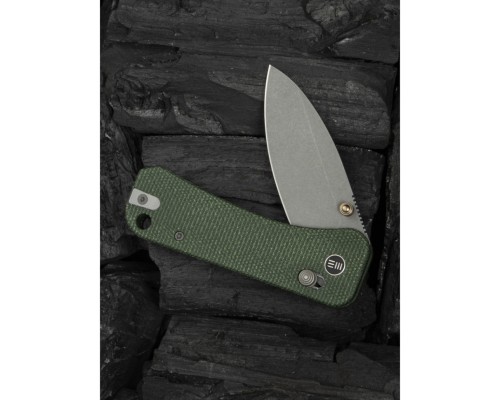 Ніж Weknife Banter 2, Green Mikarta, Stonewash (WE23075-3)