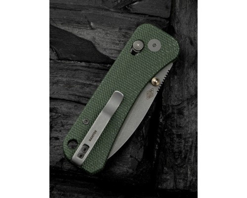 Ніж Weknife Banter 2, Green Mikarta, Stonewash (WE23075-3)