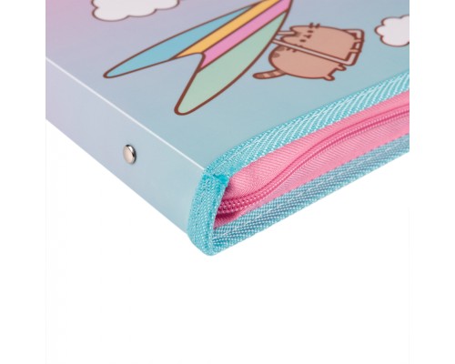 Папка для зошитів Yes пластикова на блискавці Pusheen Stormy В5 (492204)