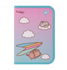 Папка для зошитів Yes пластикова на блискавці Pusheen Stormy В5 (492204)