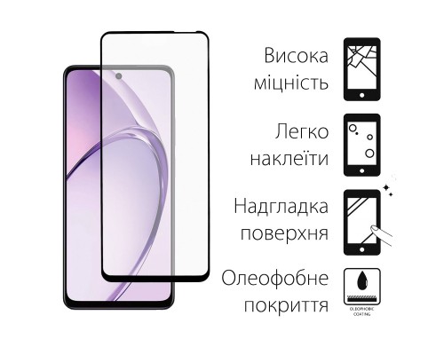 Скло захисне Dengos Full Glue OPPO A40m Black (TGFG-413)