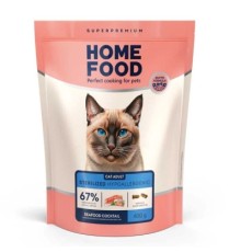 Сухий корм для кішок Home Food Hypoallergenic For sterilised морський коктейль 400 г (4820290090019)