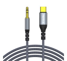 Кабель мультимедійний USB-C to 3.5mm M 1.2m gray ColorWay (CW-CBPDJ071-G)
