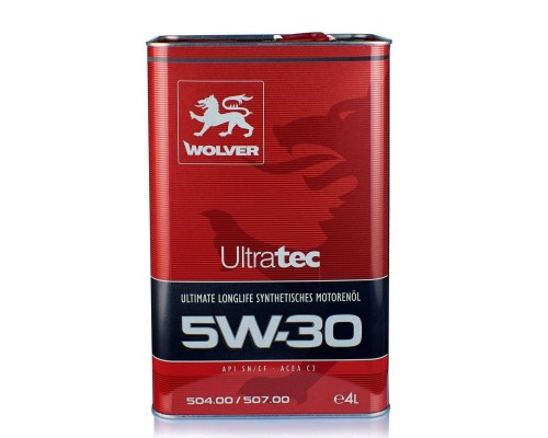 Моторна олива Wolver Ultratec 5W-30, 504/507. C3 API SN/CF 4л (4260360940934)