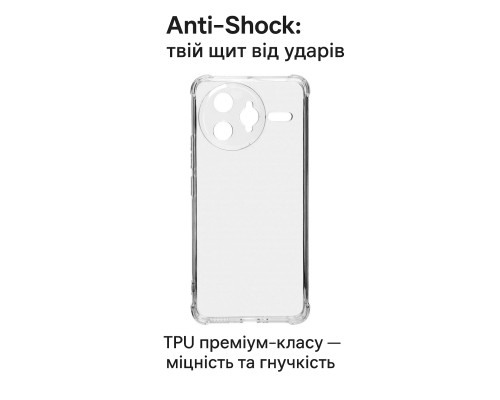 Чохол до мобільного телефона BeCover Anti-Shock Poco F7 Ultra Clear (713808)