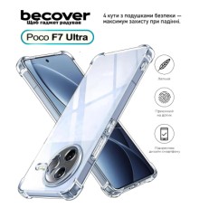 Чохол до мобільного телефона BeCover Anti-Shock Poco F7 Ultra Clear (713808)