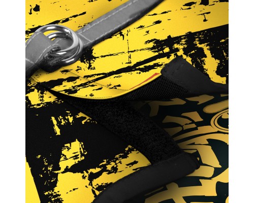 Шлея для собак WAUDOG Clothes м'яка з QR адресником 