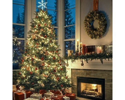 Гірлянда YES! Fun Нитка 50 м, 500 LED тепло-біла, 8 функцій, пульт. (975129)