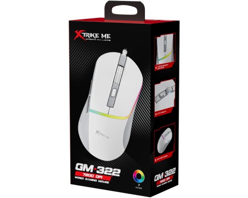 Мишка Xtrike ME GM-322 USB White (GM-322WH)