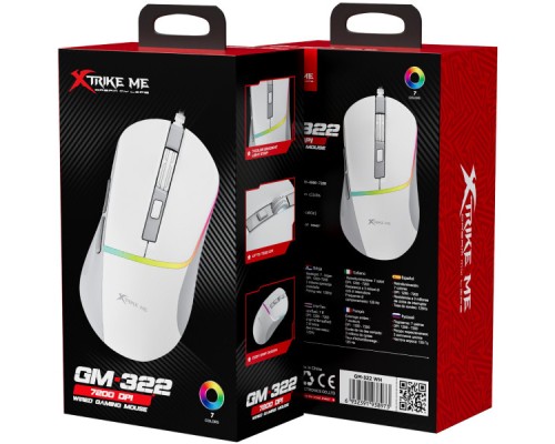 Мишка Xtrike ME GM-322 USB White (GM-322WH)