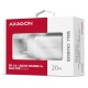 Зарядний пристрій AXAGON 1xUSB QC3.0 + 1xUSB-C PD20W white (ACU-PQ20W)