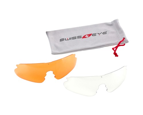 Тактичні окуляри Swiss Eye Raptor баллист., 3 комплекта сменных линз. черный (10161)