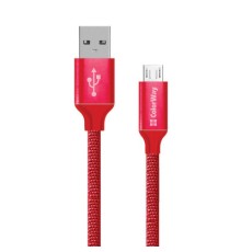 Дата кабель USB 2.0 AM to Micro 5P 2.0m red ColorWay (CW-CBUM009-RD)