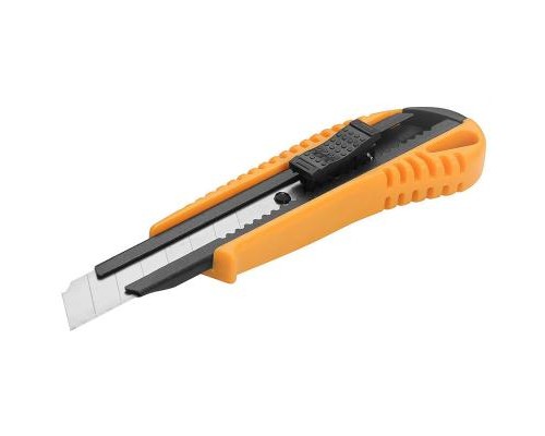 Ніж монтажний Tolsen сегментний 18 мм пластик металева направляюча (30001)