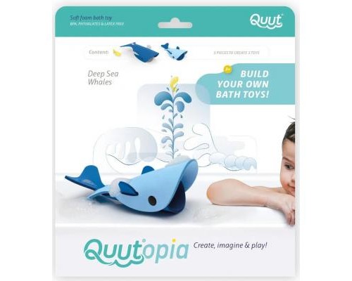 Іграшка для ванної QUUT 3D Морські Кити (171065)