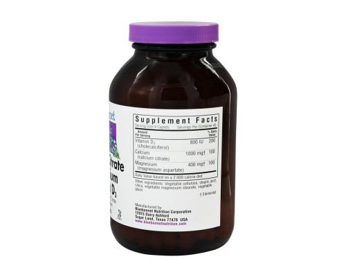 Вітамінно-мінеральний комплекс Bluebonnet Nutrition Цитрат Кальцію, Магній + Вітамін D3, 90 капсул (BLB0715)