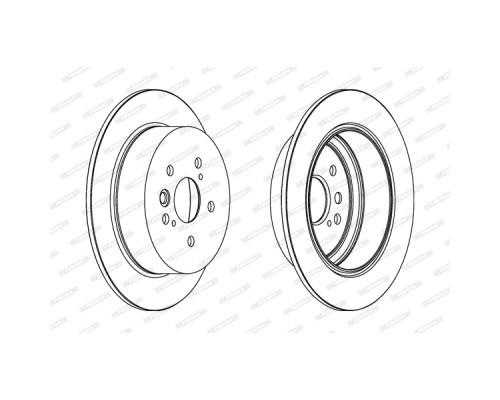 Гальмівний диск FERODO DDF1486C