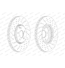Гальмівний диск FERODO DDF1981RC-1
