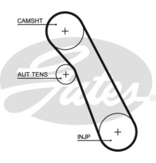 Ремінь ГРМ Gates 5541XS
