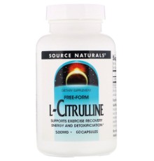 Амінокислота Source Naturals L-Цитруллин 500 мг, L-Citrulline, 60 капсул (SN2004)