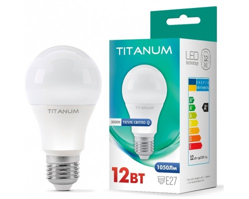 Лампочка TITANUM A60 12W E27 3000K (TLA6012273)