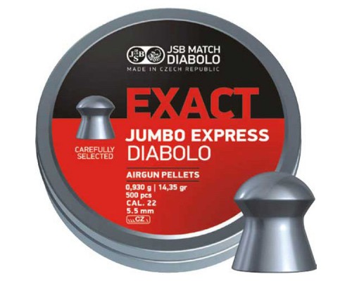 Пульки JSB Diabolo Exact Jumbo Express 5,52 мм 250 шт/уп (546277-250)