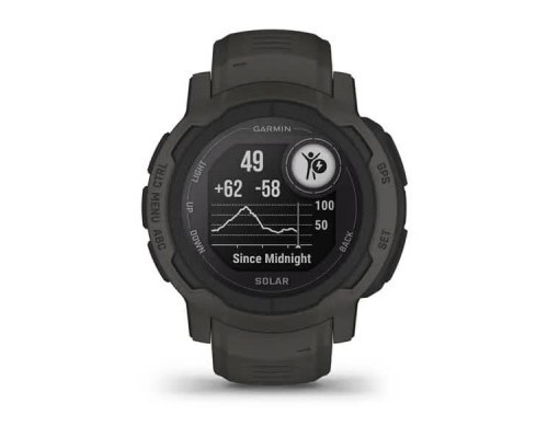 Смарт-годинник Garmin Instinct 2, Solar, Graphite, GPS (010-02627-00)