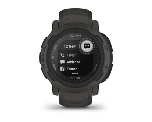 Смарт-годинник Garmin Instinct 2, Solar, Graphite, GPS (010-02627-00)