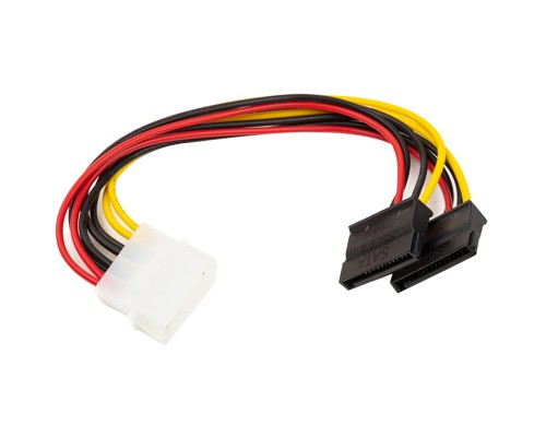 Перехідник Power Molex to 2 SATA 0.15m PowerPlant (CA913060) Перехідник Power Molex to 2 SATA 0.15m PowerPlant (CA913060)