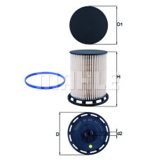 Фільтр паливний KOLBENSCHMIDT KX493DECO
