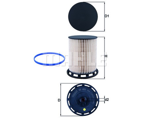 Фільтр паливний KOLBENSCHMIDT KX493DECO
