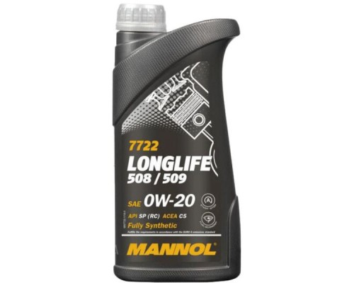 Моторна олива Mannol LONGLIFE 508/509 1л 0W-20 (MN7722-1)