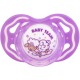 Пустушка Baby Team силіконова, класична, 6+ міс (3014_фіолетовий)