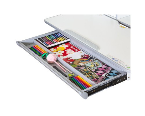 Парта Mealux Edmonton Multicolor Grey з полицею (BD-610 W/МС + G с полкой)