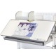 Парта Mealux Edmonton Multicolor Grey з полицею (BD-610 W/МС + G с полкой)