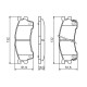 Гальмівні колодки Bosch 0 986 460 975