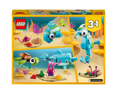 Конструктор LEGO Creator Дельфін та черепаха 137 деталей (31128)